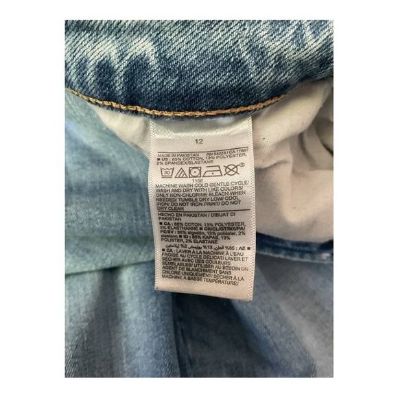 👖 Old Navy Distressed Slim Straight Jeans – Women’s Size 12 - Picture 7 of 7